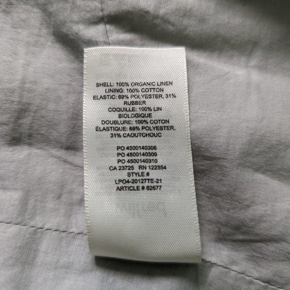 Aritzia Wilfred Wander Linen Puff-Sleeve Blouse Medium - Picture 9 of 12